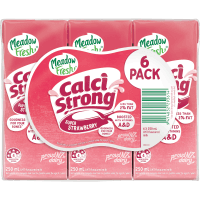Calci Strong Super Strawberry Flavoured Milk (6 x 250ml)