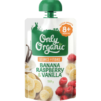 Banana Raspberry & Vanilla 8+ Months (120g)