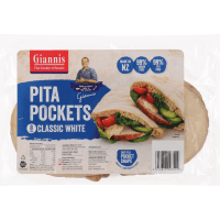 Classic White Pita Pockets (8pk)