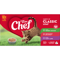 Variety of Classic Loaf Pouches Cat Food (18 x 100g)