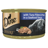 DesireTuna Fillets & Whole Prawns In A Seafood Sauce Wet Cat Food (85g)