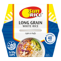 Long Grain White Rice Cups (2 x 125g)