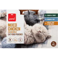 Mixed Chicken Casserole Cat Food Pouches (12 x 100g)