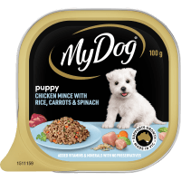 Puppy Chicken Mince With Rice Carrots & Spinach Wet Dog Food (100g)