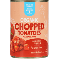 Organic Chopped Tomatoes Peeled In Tomato Juice (400g)