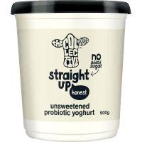 Straight Up Unsweetened Probiotic Yoghurt (900g)