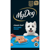 Classic Loaf With Tender Chicken Wet Dog Food (6 x 100g)