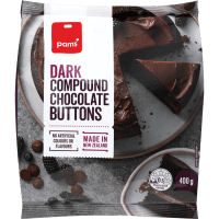 Dark Compound Chocolate Buttons (400g)