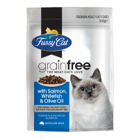 Grainfree Salmon Whitefish & Olive Oil Premium Adult Cat Food (500g)