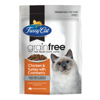 Grainfree Chicken & Turkey With Cranberry Premium Adult Cat Food (500g)
