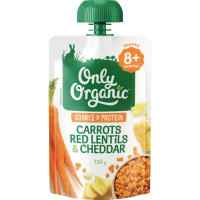 Carrots Red Lentil & Cheddar 8+ Months (120g)