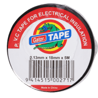 Gator Black Electrical Insulation Tape 18mm x 20m (ea)