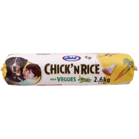 Chick 'n Rice With Vegies Dog Roll (2.6kg)