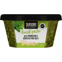 Basil Pesto With Parmesan & Roasted Pine Nuts (130g)
