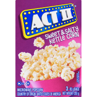 Sweet & Salty Kettle Corn Flavour Microwave Popcorn (3 x 85g)