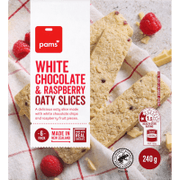 White Chocolate & Raspberry Oaty Slices (6 x 40g)