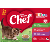 Kitten Variety of Loaf Pouches Cat Food (12 x 85g)