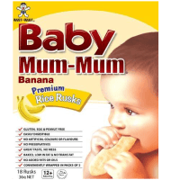 Banana Premium Rice Rusks (36g)