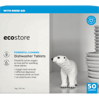Dishwasher Tablets With Rinse Aid (50pk)