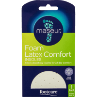 Maseur Foam Latex Comfort Insoles (1pk)