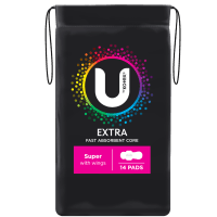 Extra Super Pads With Wings (14pk)