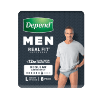 Real Fit Incontinence Underwear Men Large (8pk)