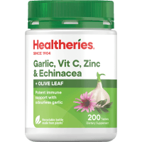 Garlic Vitamin C Zinc & Echinacea Tablets (200pk)