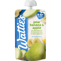 For Baby Pear Banana & Apple 4-6+ Months Pureed (120g)