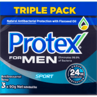 For Men Antibacterial Sport Bar Soap (3 x 90g)