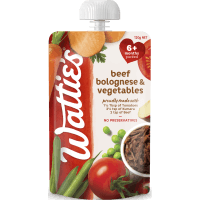 For Baby Beef Bolognese & Vegetables 6+ Months Pureed (120g)