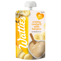 For Baby Creamy Custard With Banana 6+ Months Smooth (120g)