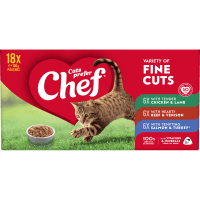 Variety of Fine Cuts Pouches Cat Food (18 x 100g)