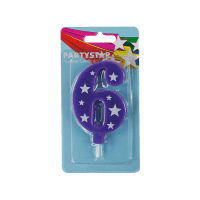 Number 6 Candle (1pk)