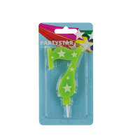 Party Star Number 7 Candle (1pk)