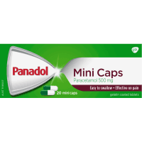 Mini Caps Paracetamol 500mg Tablets (20pk)