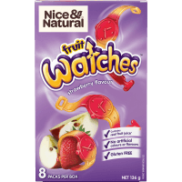 Watches Strawberry Flavour Fruit Snacks (8 x 17g)