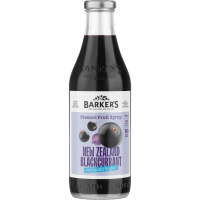 Reduced Sugar New Zealand Blackcurrant Pressed Fruit Syrup (710ml)