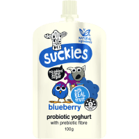 Suckies Blueberry Probiotic Yoghurt Pouch (100g)