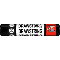 Drawstring Extra-Wide 75L Rubbish Bags 720 x 900mm (20pk)