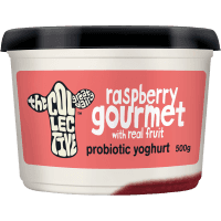 Raspberry Gourmet Probiotic Yoghurt (500g)