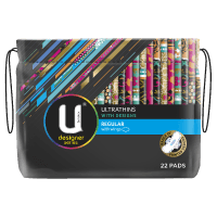 Designer Ultrathins Regular Pads With Wings (22pk)