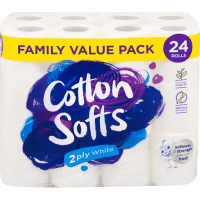 White 2 Ply Toilet Tissue (24 x 200 sheets)