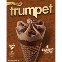 Trumpet Classic Choc Ice Cream (4 x 110ml)