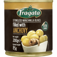 Stoneless Manzanillo Olives filled With Anchovy (200g)