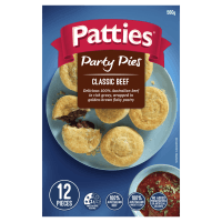 Classic Beef Party Pies (12pk)