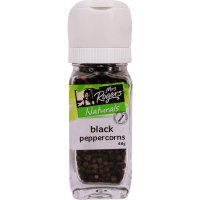 Naturals Black Peppercorns Grinder Small (48g)