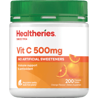Vitamin C 500mg Orange Flavour Chewable Tablets (200pk)