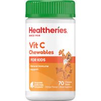 For Kids Vit C Chewables Orange Flavour Chewable Tablets (70pk)