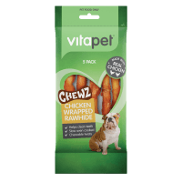 Chewz Chicken Wrapped Rawhide Dog Treats (5pk)