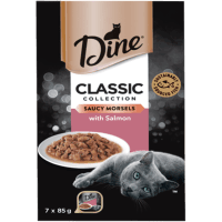 Classic Collection Saucy Morsels with Salmon Wet Cat Food (7 x 85g)